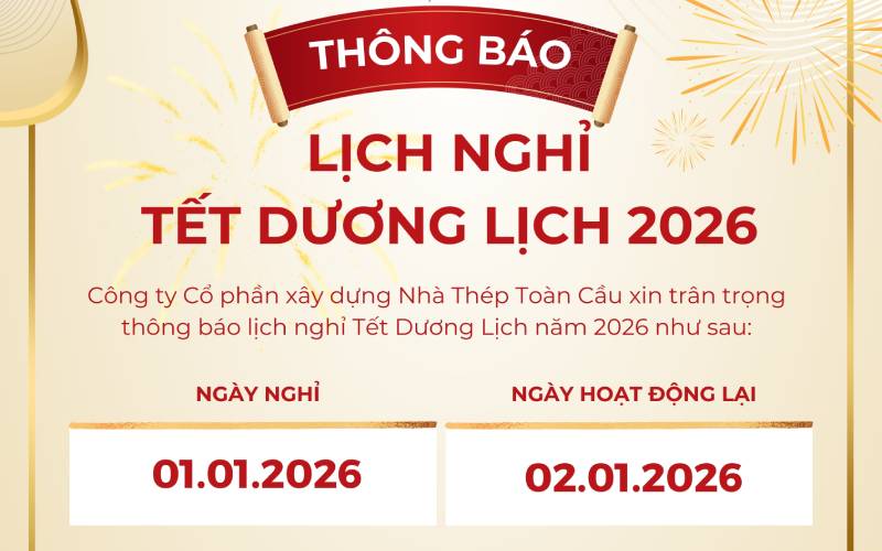 Beige vàng đỏ đơn giản thông báo lịch nghỉ lễ Instagram post (1)