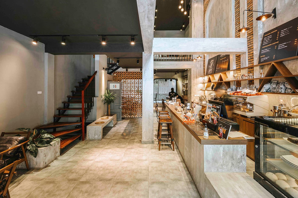 Thi công quán coffee bằng thép tiền chế