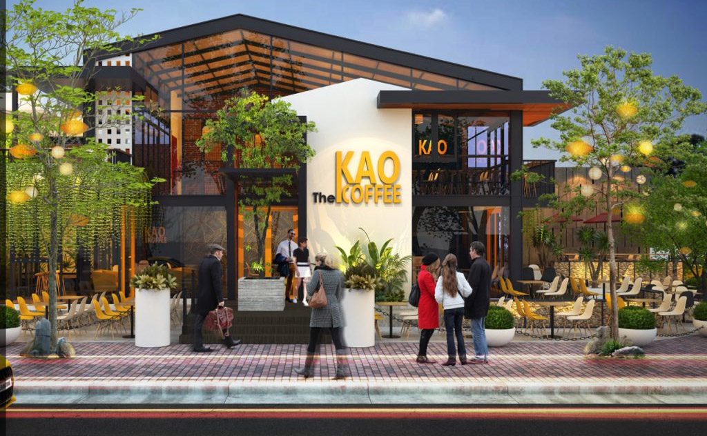 Thi công quán coffee bằng thép tiền chế